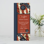 Veranstaltung "Red White & Blue Company" Einladung (Stehend Vorderseite)