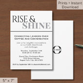 Veranstaltung "Rise and Shine Business Networking" Einladung