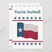 Veranstaltung "Texas Lone Star Flag Red White Blue Einladung (Vorne/Hinten)