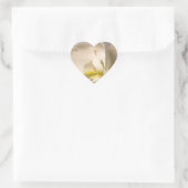 Veranstaltung "Wedding Hearts White Orchid Umschla Herz-Aufkleber (Tasche)