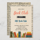 Veranstaltung zum Thema Bücherei Einladung (Vorne/Hinten)