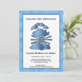 Veranstaltung zur Eröffnung eines Firmenkundengesc Einladung (Stehend Vorderseite)