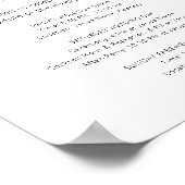 Veranstaltungen am Wochenende Hochzeit Minimalisti Poster (Ecke)