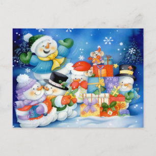 Veranstaltungen für die Familie Frosty Postkarte