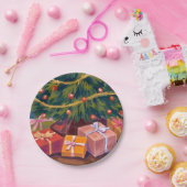 Veranstaltungen unter der Weihnachtsfeier des Baum Pappteller (Party)