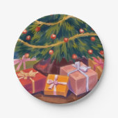 Veranstaltungen unter der Weihnachtsfeier des Baum Pappteller (Vorderseite)