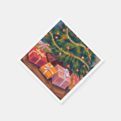 Veranstaltungen unter der Weihnachtsfeier des Baum Serviette (Ecke)