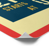 Veranstaltungshinweis für das Retro-Musikkonzert P Poster (Ecke)