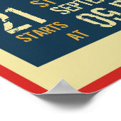 Veranstaltungshinweis für das Retro-Musikkonzert P Poster (Ecke)