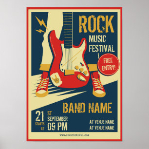 Veranstaltungshinweis für das Retro-Musikkonzert P Poster