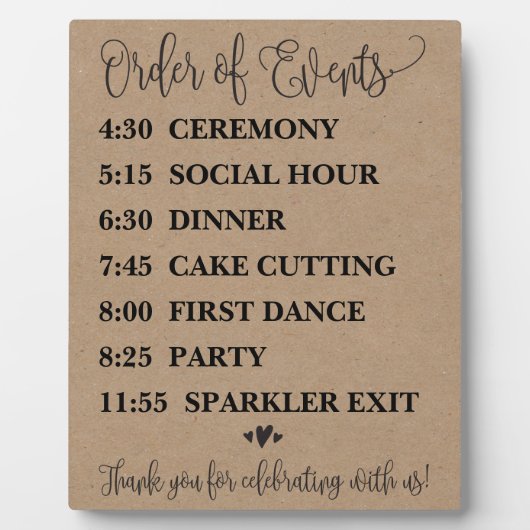 Veranstaltungskalender Fotoplatte (Vorderseite)