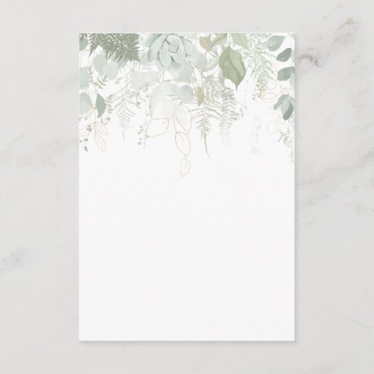 Veranstaltungskalender für Grüne und Goldene Leaf Begleitkarte (Rückseite)