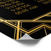 Veranstaltungskalender | Gatsby Art Deco Poster (Ecke)