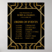 Veranstaltungskalender | Gatsby Art Deco Poster (Vorne)