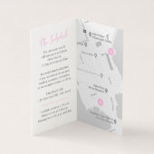 Veranstaltungskalender und -plan für Hochzeitspazi (Innenseite)