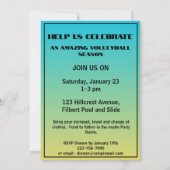 Veranstaltungsort Sport Thema Basketball Einladung (Rückseite)