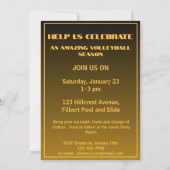 Veranstaltungsort Sport Thema Basketball Einladung (Rückseite)