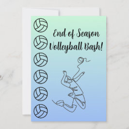 Veranstaltungsort Sport Thema Volleyball Einladung