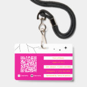 Veranstaltungspersonal Ausweis (Rückseite mit Lanyard)
