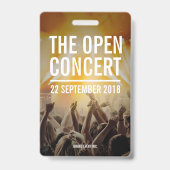 Veranstaltungspersonal Ausweis (Rückseite)