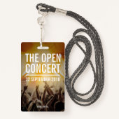 Veranstaltungspersonal Ausweis (Rückseite mit Schlüsselband)