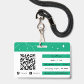 Veranstaltungspersonal Ausweis (Rückseite mit Lanyard)