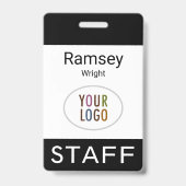 Veranstaltungspersonal Benutzerdefiniertes Logo-Ab Ausweis (Vorderseite)