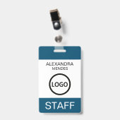 Veranstaltungspersonal Benutzerdefiniertes Logo fü Ausweis (Vorderseite mit Clip)