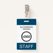 Veranstaltungspersonal Benutzerdefiniertes Logo fü Ausweis (Vorderseite mit Klammer)