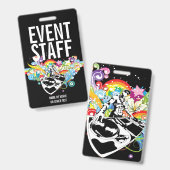 Veranstaltungspersonal ideal für Konzerte oder and Ausweis (Vorder- & Rückseite)