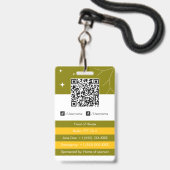 Veranstaltungsplaner Ausweis (Rückseite mit Lanyard)