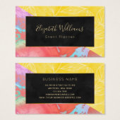 Veranstaltungsplaner für tropische Farben Visitenk (Vorne & Hinten)