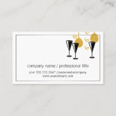 Veranstaltungsplaner | Masken Balloons Flutes Visitenkarte (Rückseite)