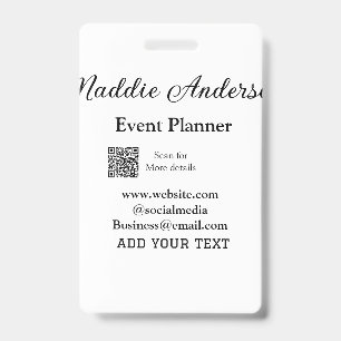 Veranstaltungsplaner Name Q R Code Details Website Ausweis