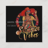 Veranstaltungsplaner Quadratische Visitenkarte (Vorderseite)