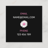 Veranstaltungsplaner Quadratische Visitenkarte (Rückseite)