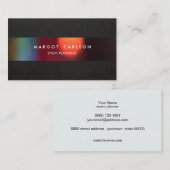 Veranstaltungsplaner und Entertainment Visitenkarte (Vorne/Hinten)