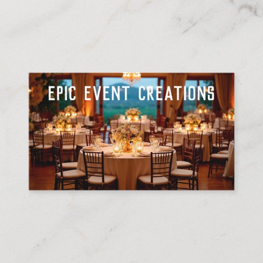 Veranstaltungsplaner Visitenkarte (Vorderseite)