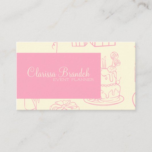 Veranstaltungsplaner  visitenkarte (Vorderseite)