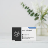 Veranstaltungsplaner Visitenkarte (Stehend Vorderseite)