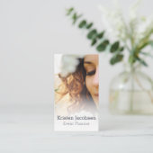 Veranstaltungsplaner Weibliches Geschäft Visitenkarte (Stehend Vorderseite)