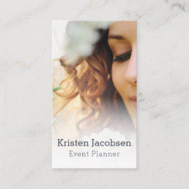 Veranstaltungsplaner Weibliches Geschäft Visitenkarte