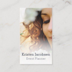 Veranstaltungsplaner Weibliches Geschäft Visitenkarte