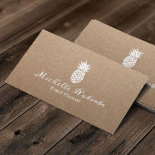Veranstaltungsplanung Elegante Ananas Rustikale Kr Visitenkarte