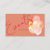 Veranstaltungsplanung Moderne Glitzer-Ballons Visitenkarte (Vorderseite)