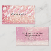 Veranstaltungsplanung Rosa leuchtend Moderne Visit Visitenkarte (Vorne/Hinten)