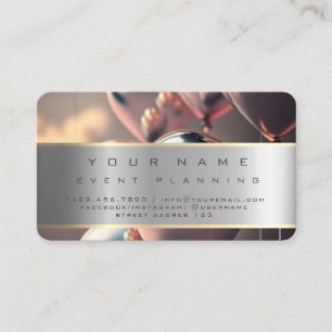 Veranstaltungsplanung Schöne Balloons farbenfroh Visitenkarte