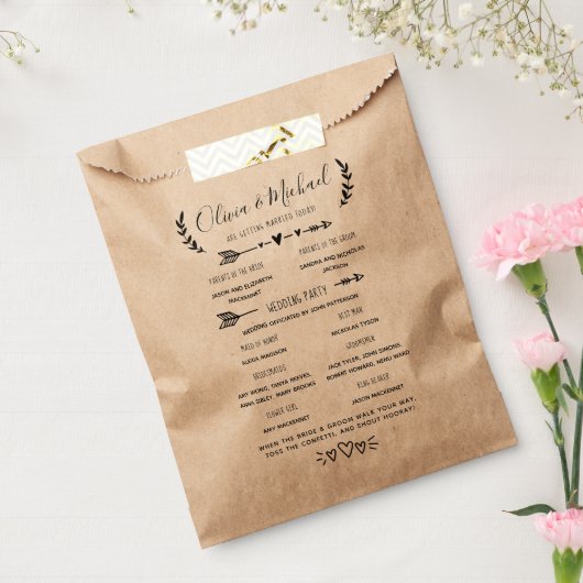 Veranstaltungsprogramm Confetti Geschenktütchen (Versiegelt)