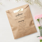 Veranstaltungsreihenfolge Hochzeitsprogramm für di Geschenktütchen (Versiegelt)