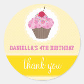 VERANSTALTUNGSSTÜCK :: Cupcake 3 Runder Aufkleber (Vorderseite)